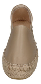 ESPADRIJ L'ORIGINALE Damen Espadrilles - CLASSIC CUIR HIGH - taupe