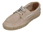 ESPADRIJ L'ORIGINALE Herren Espadrilles - NAVIRE VELOUR MEN - beige x white laces
