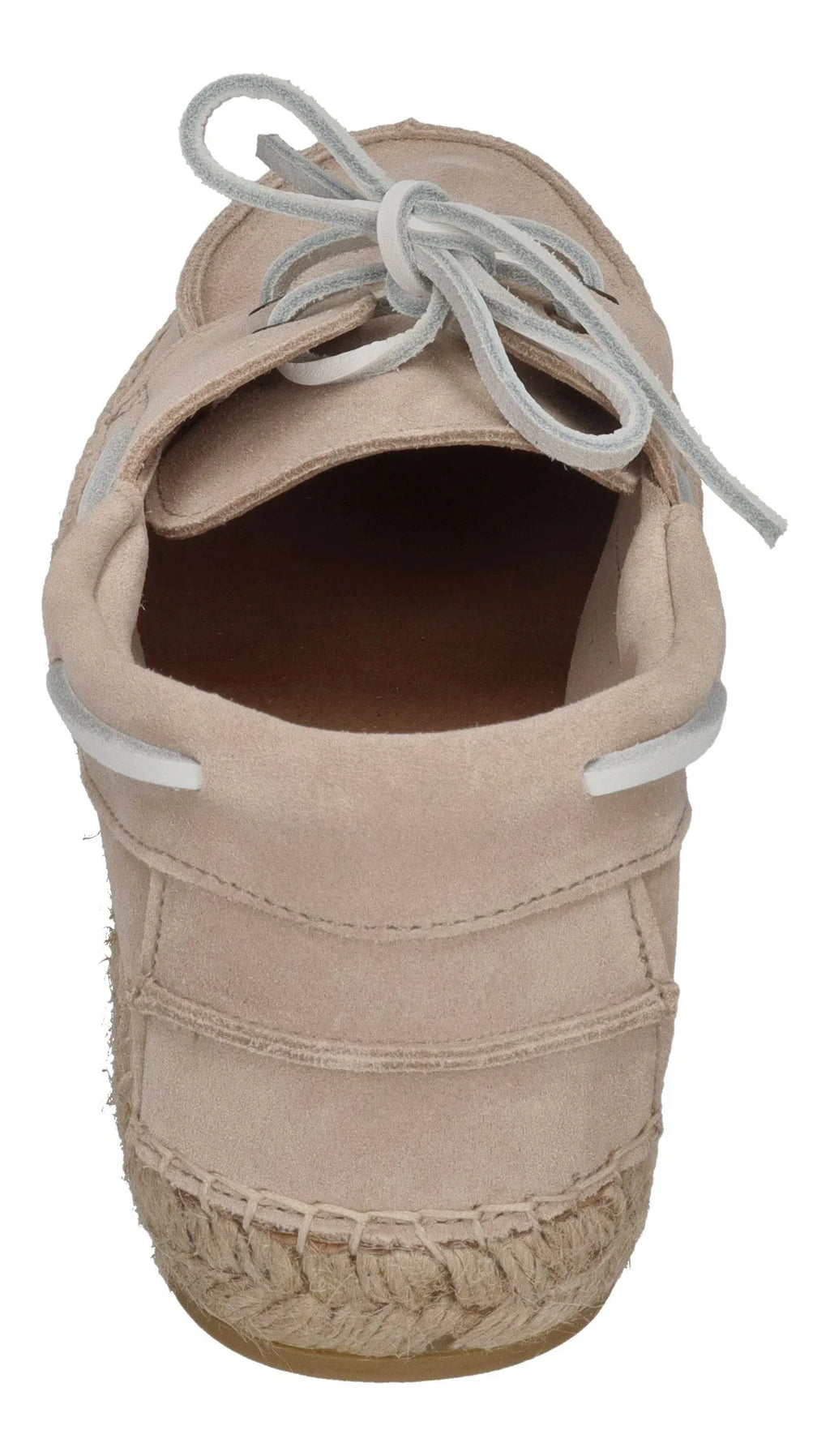 ESPADRIJ L'ORIGINALE Herren Espadrilles - NAVIRE VELOUR MEN - beige x white laces