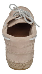 ESPADRIJ L'ORIGINALE Herren Espadrilles - NAVIRE VELOUR MEN - beige x white laces