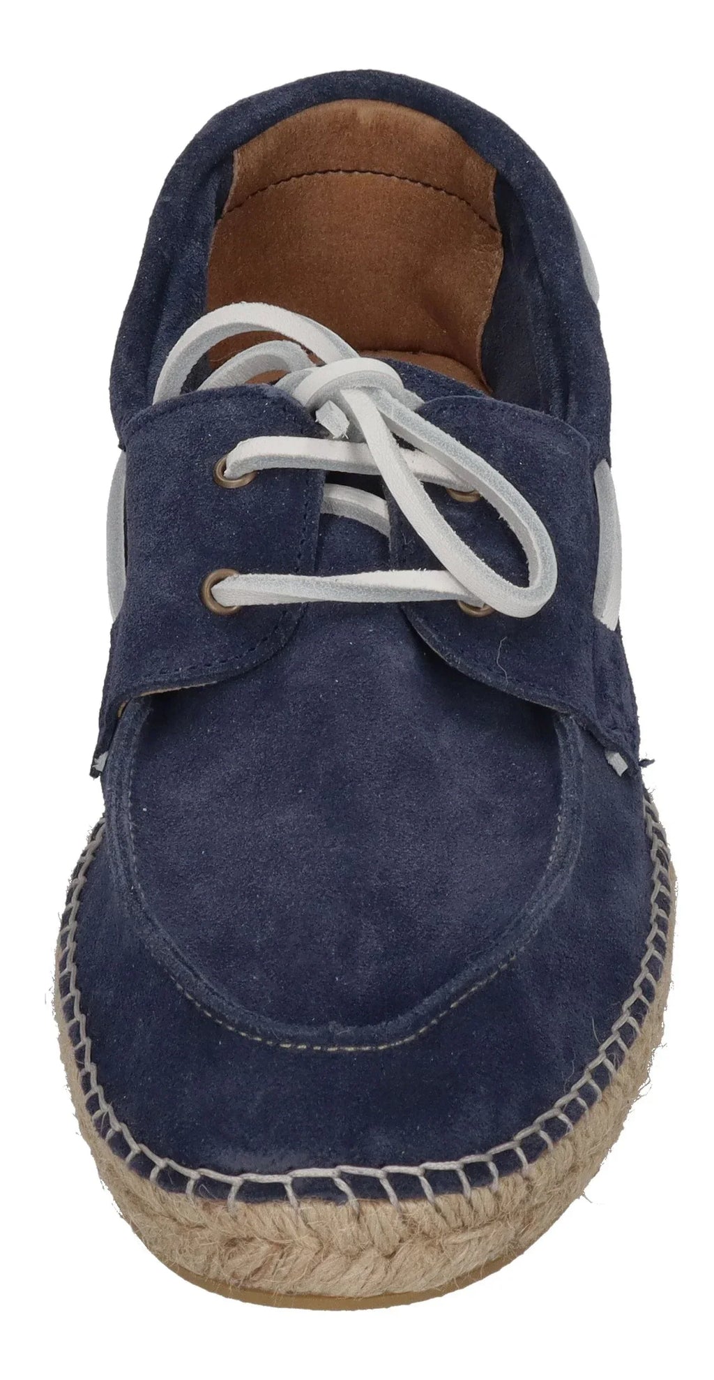 ESPADRIJ L'ORIGINALE Herren Espadrilles - NAVIRE VELOUR MEN - marine x white laces