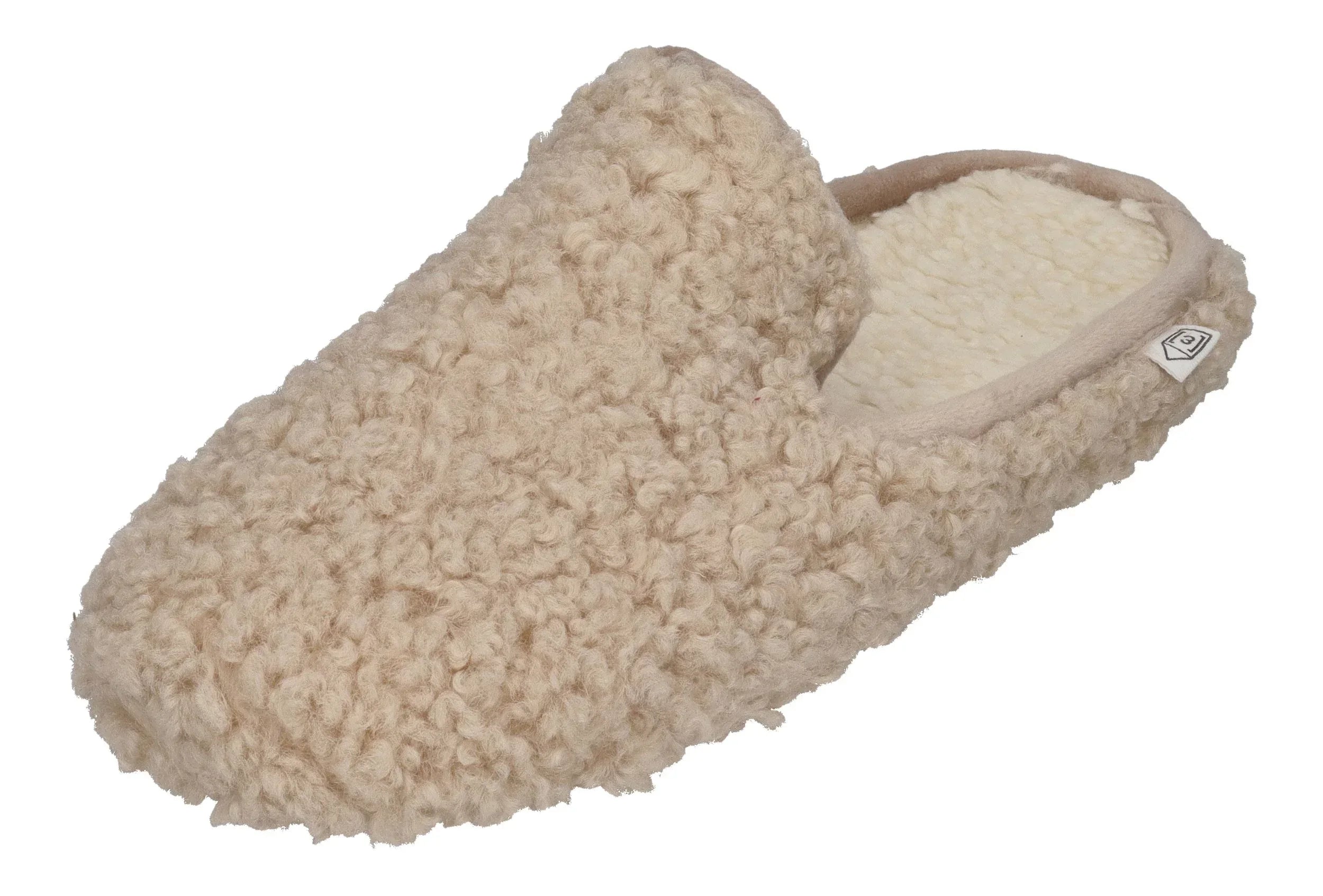 ESPADRIJ L'ORIGINALE Damen Hausschuhe CHAUSSON CURLY beige – Hausschuhe