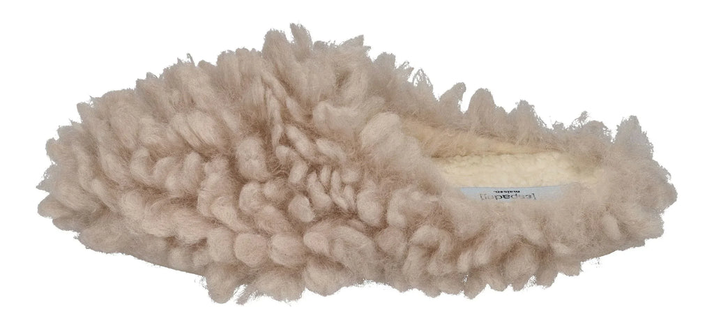 ESPADRIJ L'ORIGINALE Damen Hausschuhe CHAUSSON FLUFFY beige