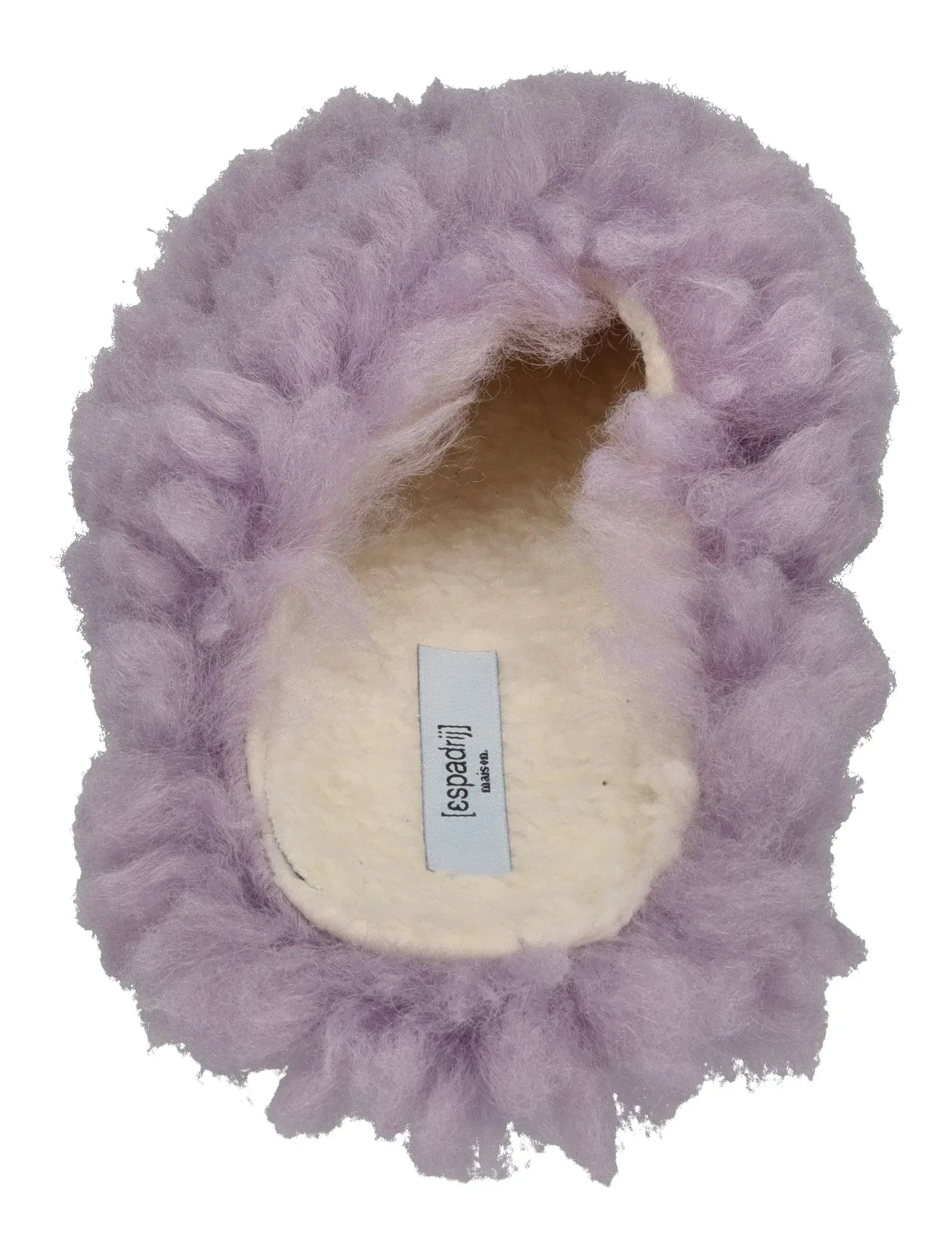 ESPADRIJ L'ORIGINALE Damen Hausschuhe CHAUSSON FLUFFY lavande