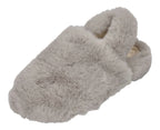 ESPADRIJ L'ORIGINALE Damen Hausschuhe ELASTIQUE FURRY gris