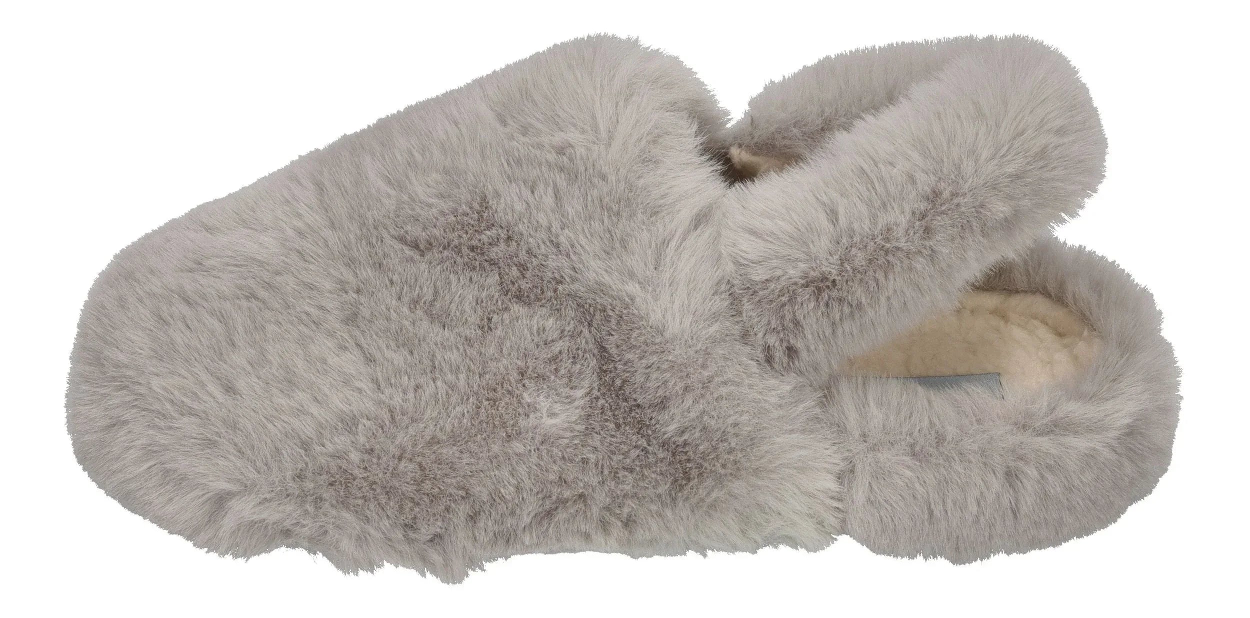 ESPADRIJ L'ORIGINALE Damen Hausschuhe ELASTIQUE FURRY gris