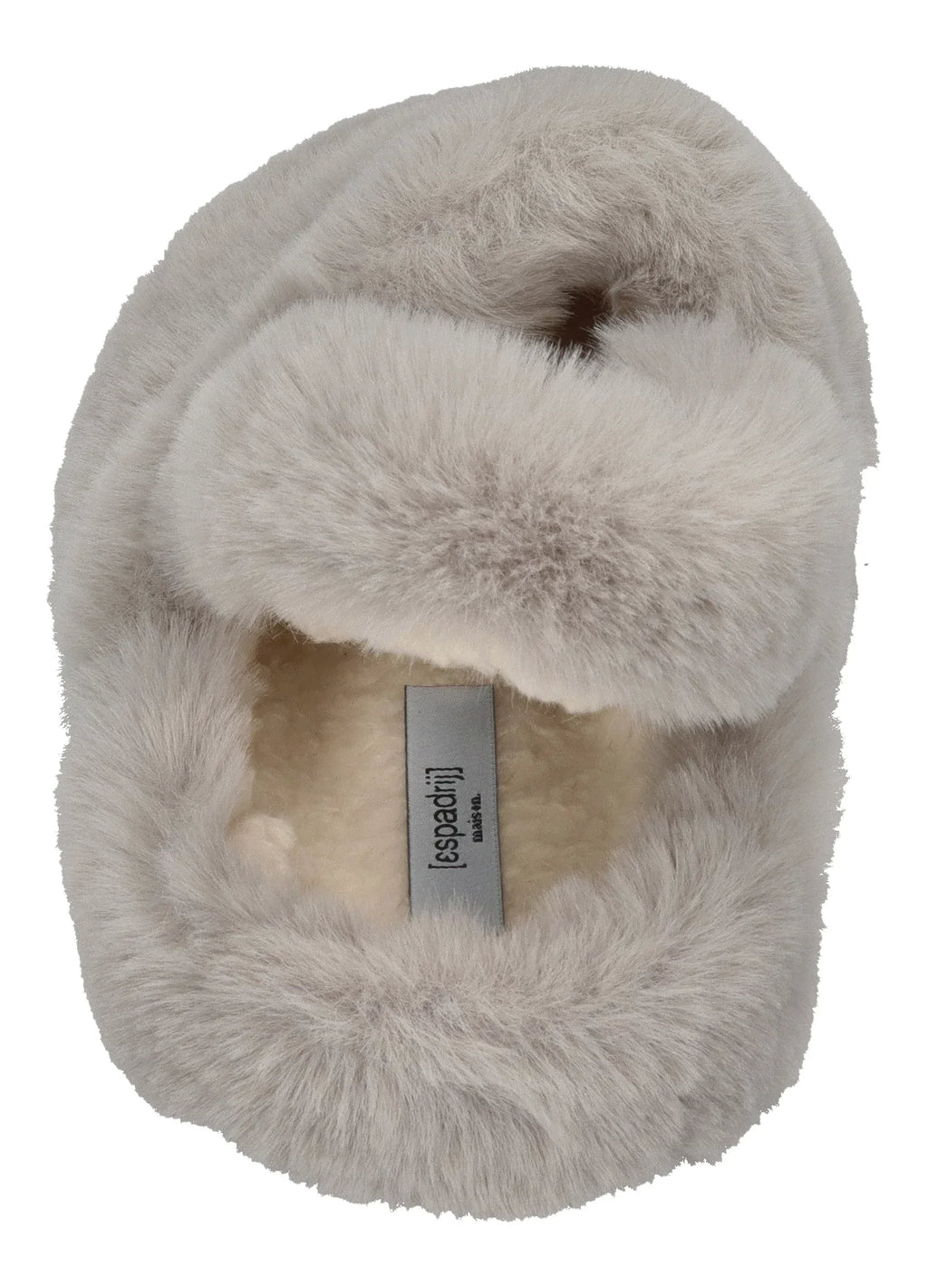 ESPADRIJ L'ORIGINALE Damen Hausschuhe ELASTIQUE FURRY gris