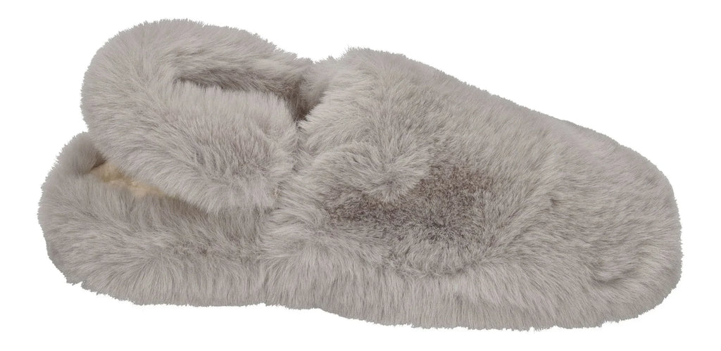 ESPADRIJ L'ORIGINALE Damen Hausschuhe ELASTIQUE FURRY gris