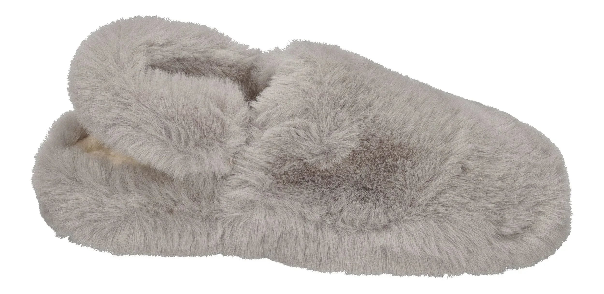 ESPADRIJ L'ORIGINALE Damen Hausschuhe ELASTIQUE FURRY gris