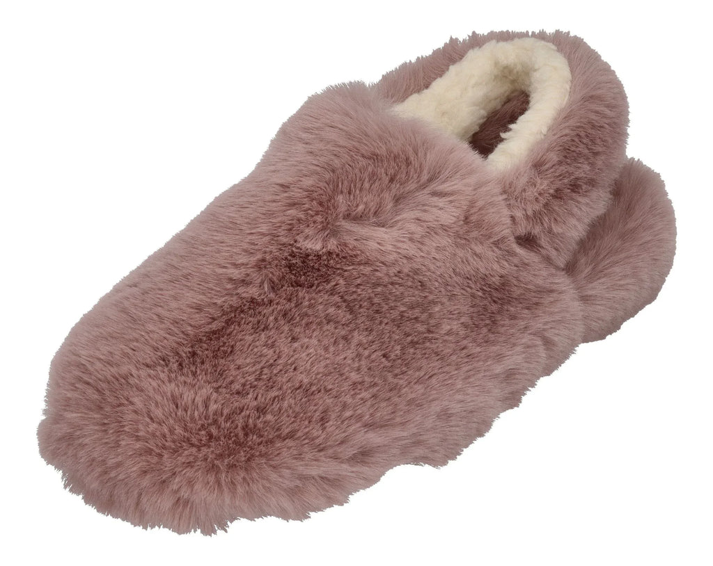 ESPADRIJ L'ORIGINALE Damen Hausschuhe ELASTIQUE FURRY rose