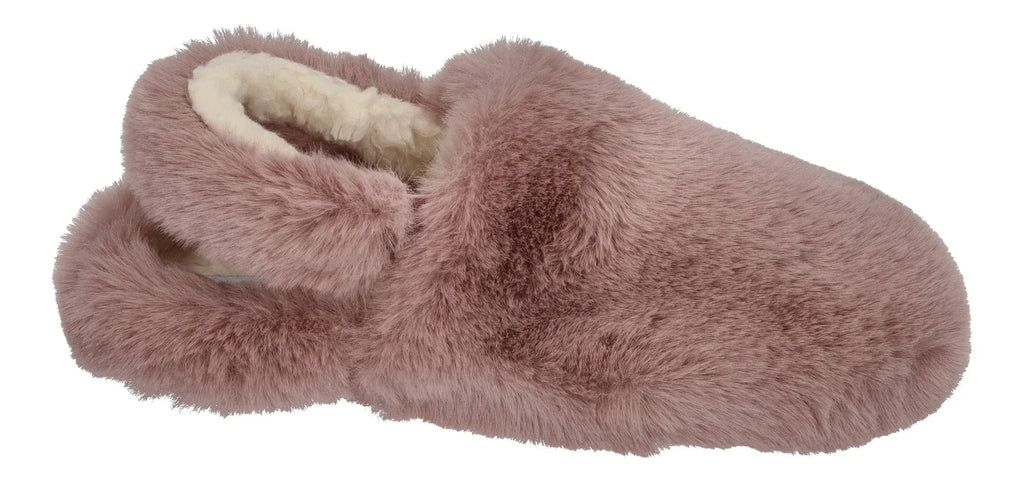 ESPADRIJ L'ORIGINALE Damen Hausschuhe ELASTIQUE FURRY rose