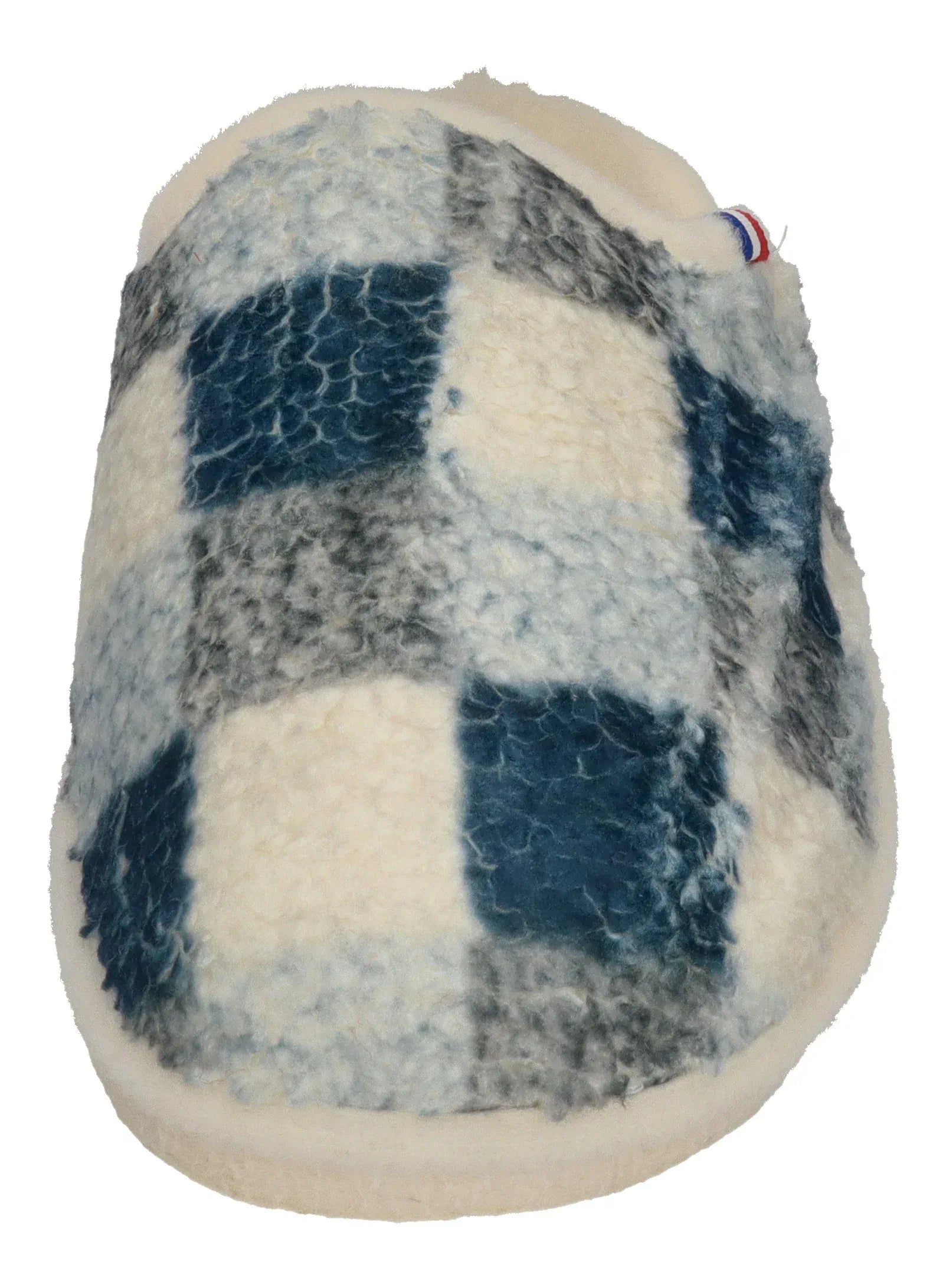 ESPADRIJ L'ORIGINALE Damen Hausschuhe CHAUSSON WOOLCHECK marine check big