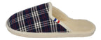 ESPADRIJ L'ORIGINALE Damen Hausschuhe CHAUSSON WOOLCHECK marine check small