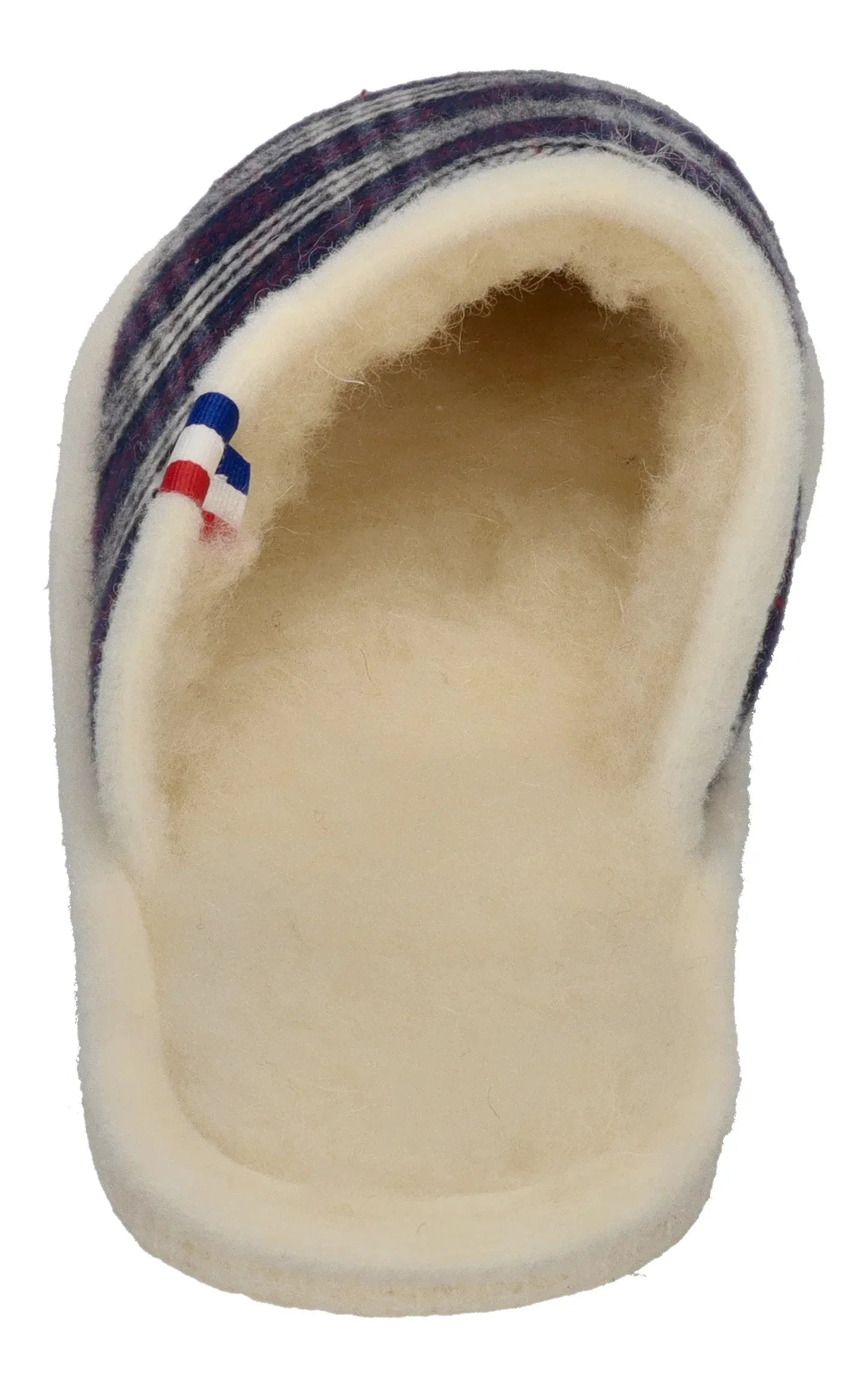 ESPADRIJ L'ORIGINALE Damen Hausschuhe CHAUSSON WOOLCHECK marine check small