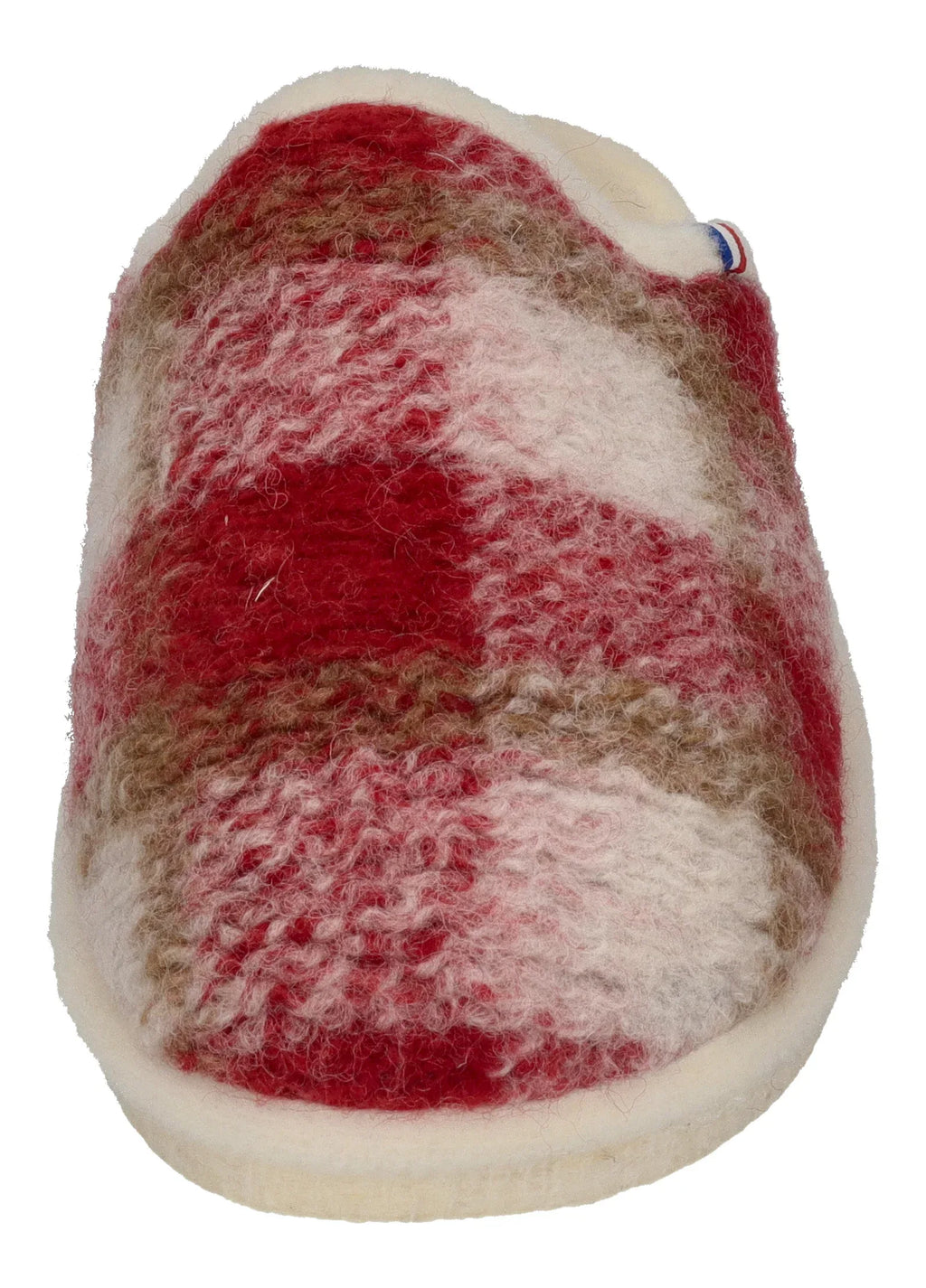 ESPADRIJ L'ORIGINALE Damen Hausschuhe CHAUSSON WOOLCHECK rouge check big