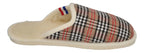 ESPADRIJ L'ORIGINALE Damen Hausschuhe CHAUSSON WOOLCHECK sable check small