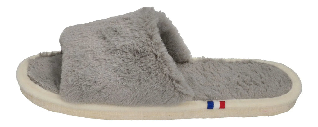 ESPADRIJ L'ORIGINALE Damen  Hausschuhe - PLAGE FLUFFY - gris