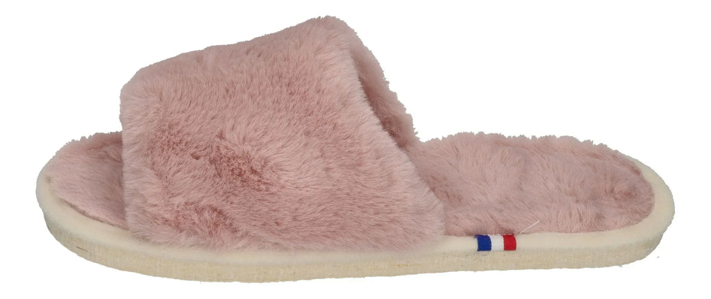 ESPADRIJ L'ORIGINALE Damen Hausschuhe - PLAGE FLUFFY - rose