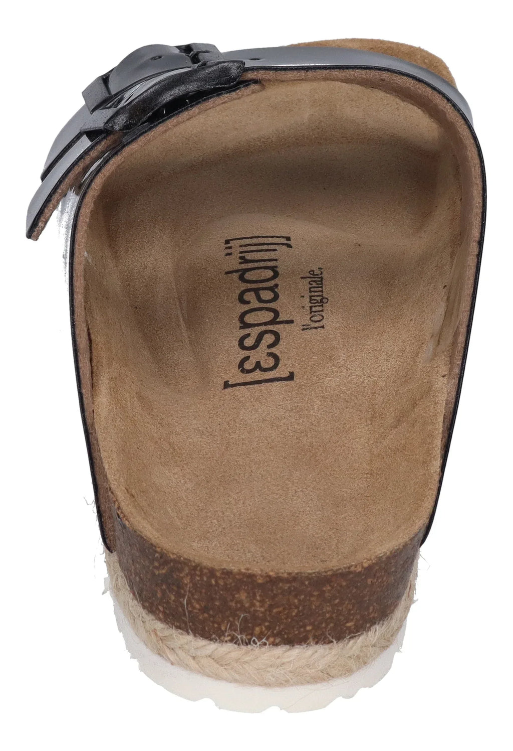 ESPADRIJ L'ORIGINALE Damen Pantolette - AMI GLOSSY - noir