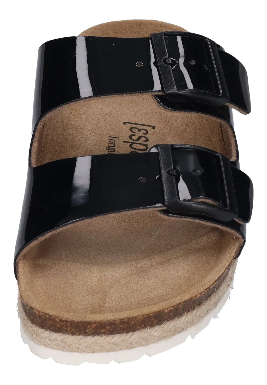 ESPADRIJ L'ORIGINALE Damen Pantolette - AMI GLOSSY - noir