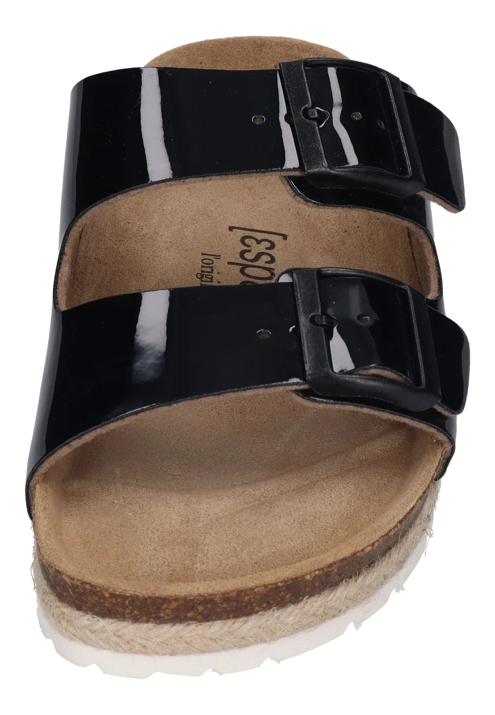 ESPADRIJ L'ORIGINALE Damen Pantolette - AMI GLOSSY - noir