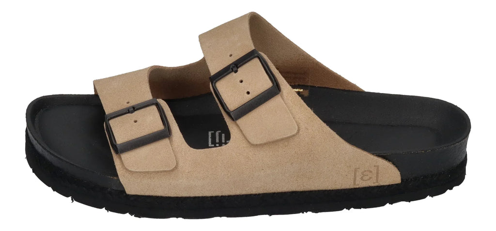 ESPADRIJ L'ORIGINALE Herren Pantolette - AMI VELOUR MEN - beige