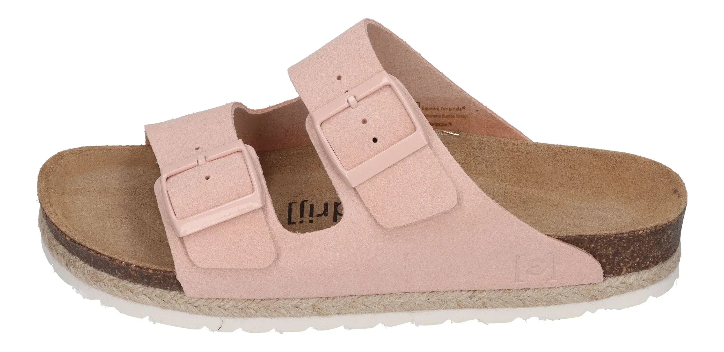 ESPADRIJ L'ORIGINALE Damen Pantolette - AMI VELOUR - apricot