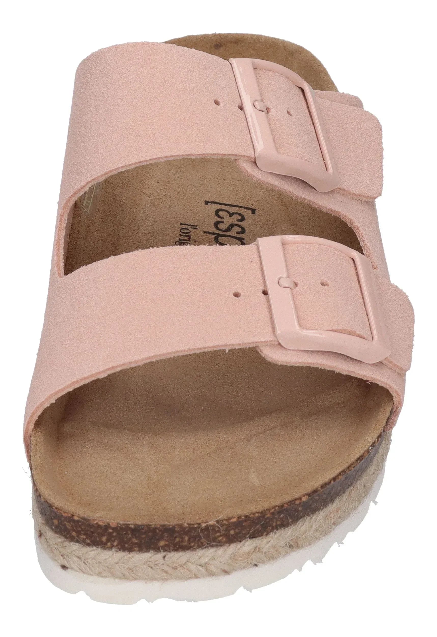 ESPADRIJ L'ORIGINALE Damen Pantolette - AMI VELOUR - apricot