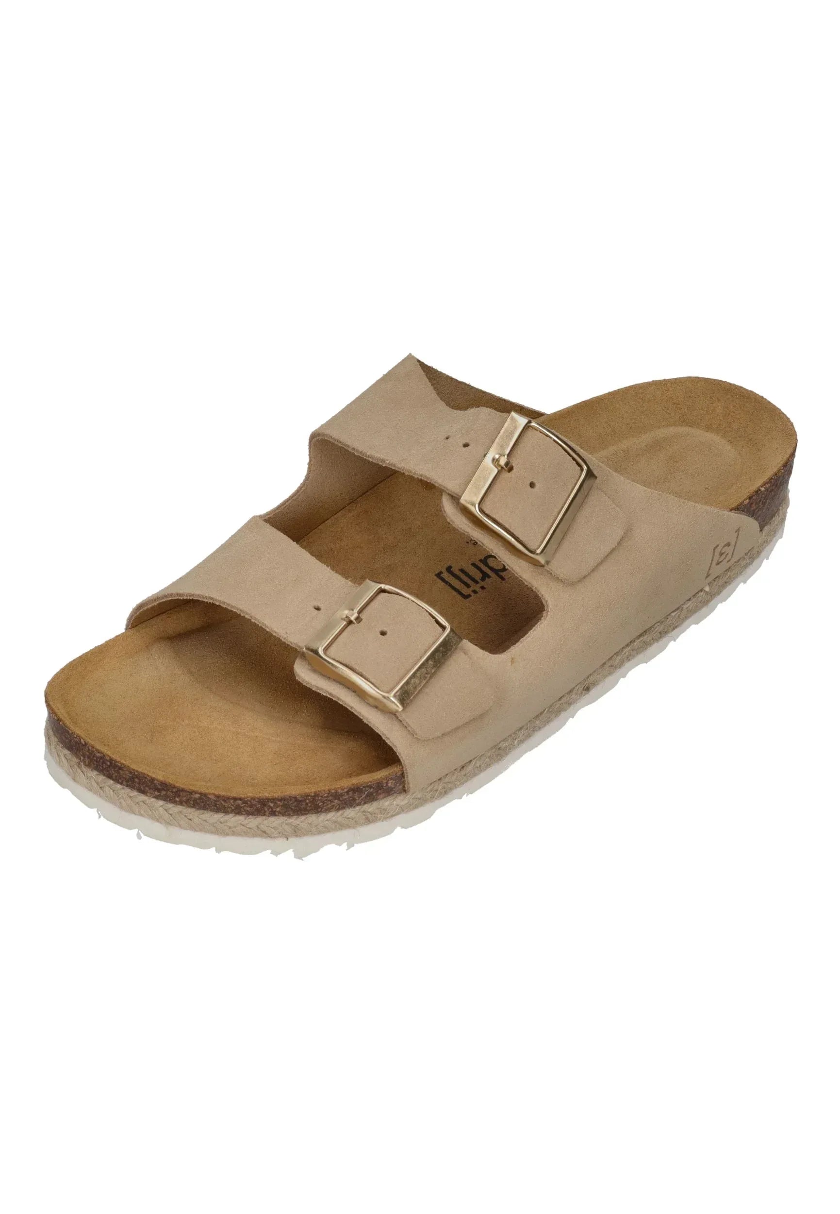 ESPADRIJ L'ORIGINALE Damen Pantolette - AMI VELOUR - beige – Pantoletten | shoedealo.shop
