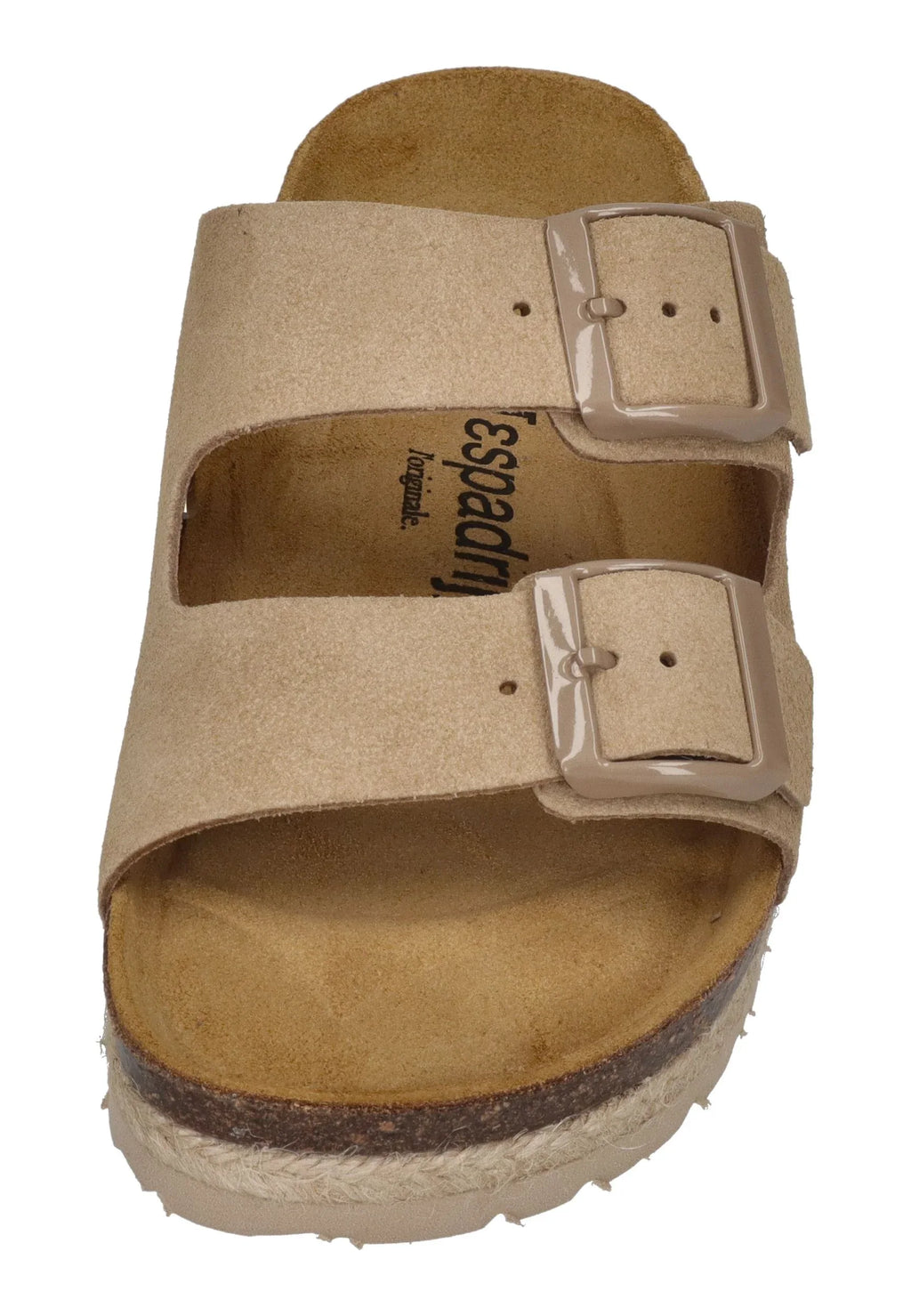 ESPADRIJ L'ORIGINALE Damen Pantolette - AMI VELOUR 2.0 - beige