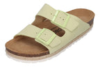 ESPADRIJ L'ORIGINALE Damen Pantolette - AMI VELOUR - vert clair