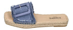 ESPADRIJ L'ORIGINALE Damen Pantolette BELFORT LINEN dusty blue