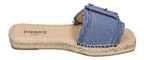 ESPADRIJ L'ORIGINALE Damen Pantolette BELFORT LINEN dusty blue