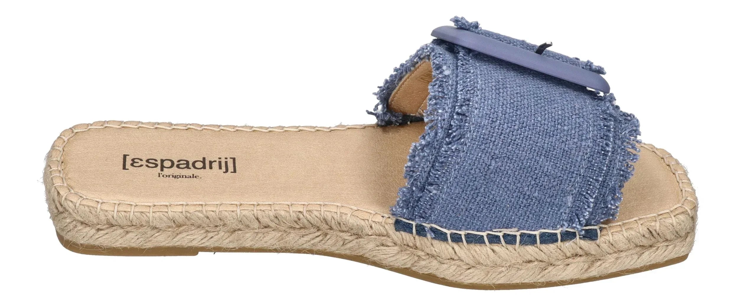 ESPADRIJ L'ORIGINALE Damen Pantolette BELFORT LINEN dusty blue