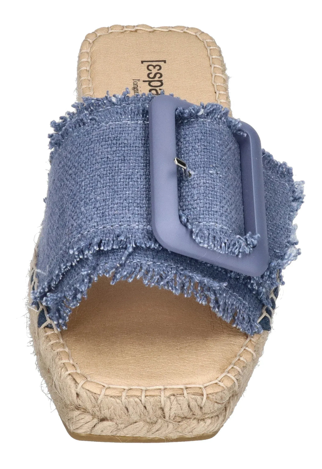 ESPADRIJ L'ORIGINALE Damen Pantolette BELFORT LINEN dusty blue