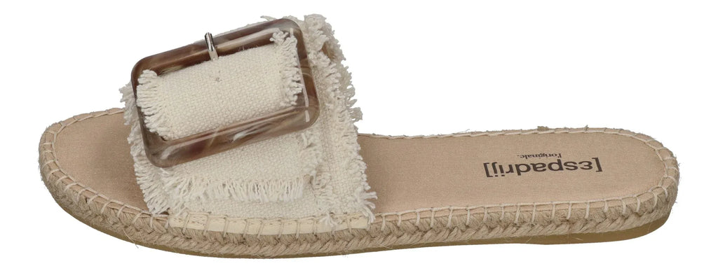 ESPADRIJ L'ORIGINALE Damen Pantolette - BELFORT LINEN - nature