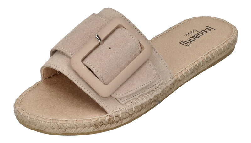 ESPADRIJ L'ORIGINALE Damen Pantolette - BELFORT MONO - beige