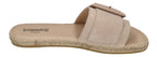 ESPADRIJ L'ORIGINALE Damen Pantolette - BELFORT MONO - beige