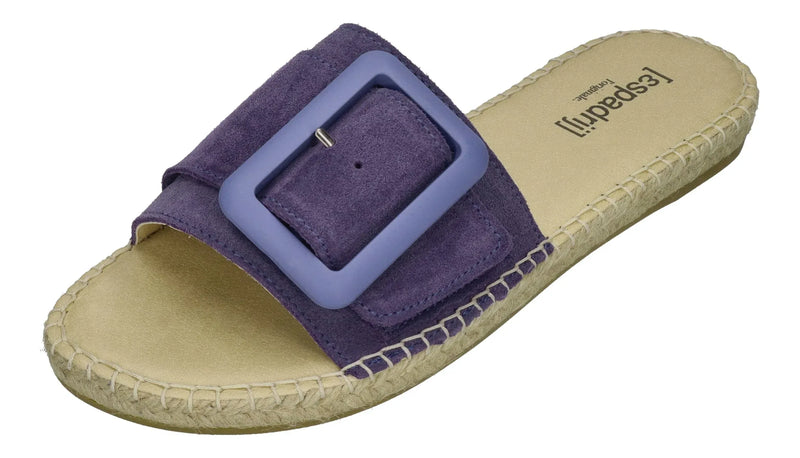 ESPADRIJ L'ORIGINALE Damen Pantolette BELFORT MONO dusty blue