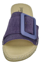 ESPADRIJ L'ORIGINALE Damen Pantolette BELFORT MONO dusty blue