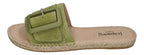 ESPADRIJ L'ORIGINALE Damen Pantolette - BELFORT MONO - vert clair