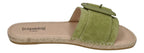 ESPADRIJ L'ORIGINALE Damen Pantolette - BELFORT MONO - vert clair