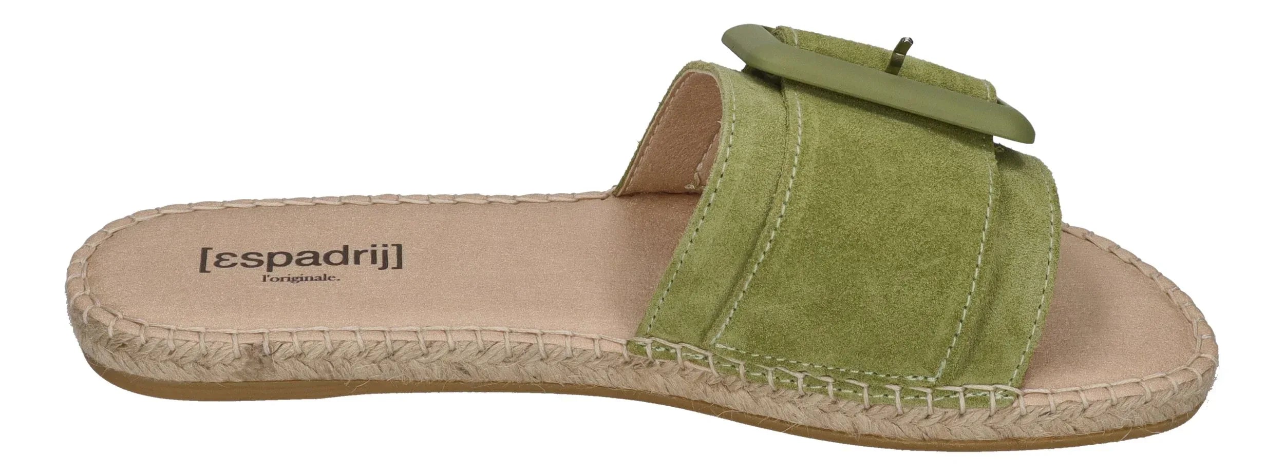 ESPADRIJ L'ORIGINALE Damen Pantolette - BELFORT MONO - vert clair