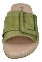 ESPADRIJ L'ORIGINALE Damen Pantolette - BELFORT MONO - vert clair
