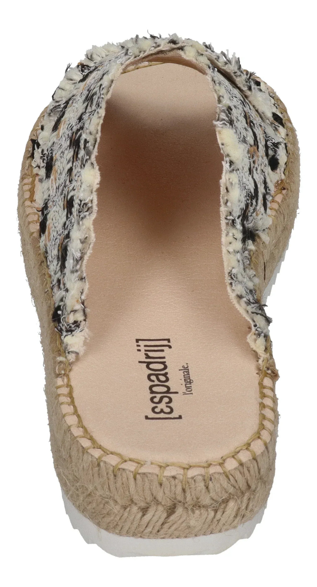 ESPADRIJ L'ORIGINALE Damen Pantolette - CROISETTE TWEED - noir