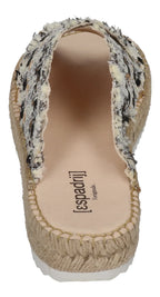ESPADRIJ L'ORIGINALE Damen Pantolette - CROISETTE TWEED - noir