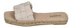 ESPADRIJ L'ORIGINALE Damen Pantolette - CARRE CHECK - nature