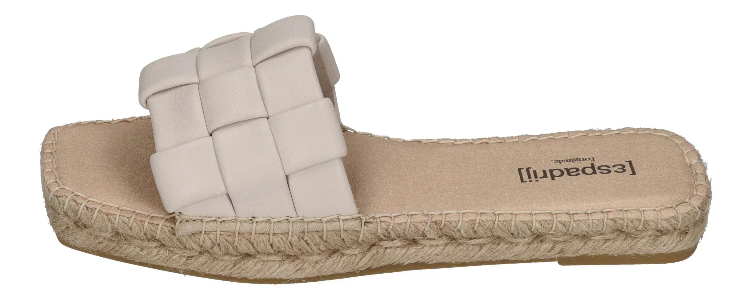 ESPADRIJ L'ORIGINALE Damen Pantolette - CARRE CHECK - nature