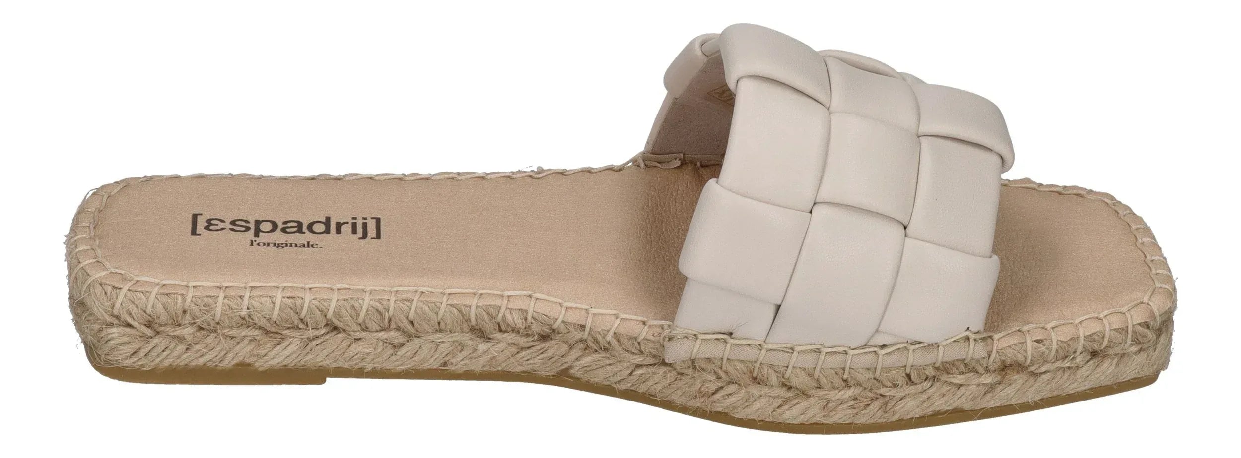ESPADRIJ L'ORIGINALE Damen Pantolette - CARRE CHECK - nature