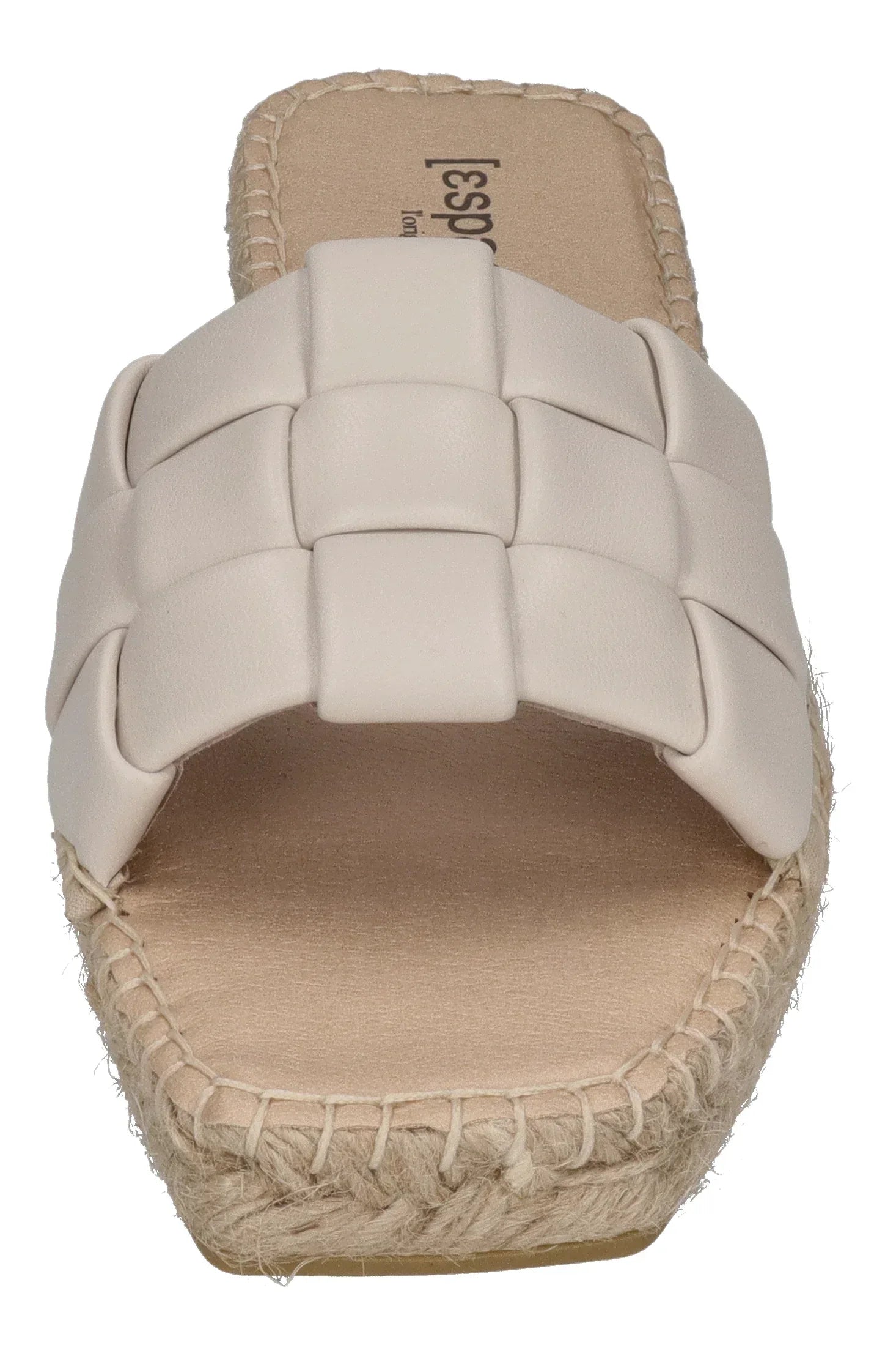 ESPADRIJ L'ORIGINALE Damen Pantolette - CARRE CHECK - nature